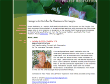 Tablet Screenshot of forestmeditation.com